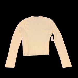 Old navy white ribbed sweater